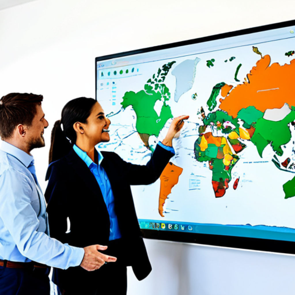 **
"A diverse team of professionals in a brightly lit, modern office collaborate on a large mind map displayed on a touchscreen. The mind map visually represents a project plan with tasks assigned to team members. Everyone is fully clothed in appropriate business attire, engaging in a productive brainstorming session. Safe for work, professional environment, perfect anatomy, well-formed hands, natural pose, correct proportions, appropriate content, high quality, family-friendly."
**