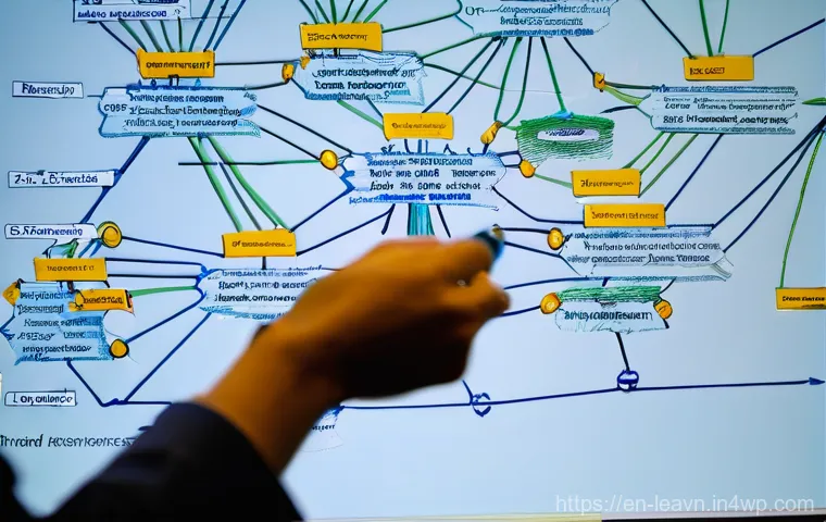 마인드맵을 이용한 직무 분석하기 - **Prompt 2: Clarity and Insight through a Completed Career Mind Map**
    "A person, around 35 years...