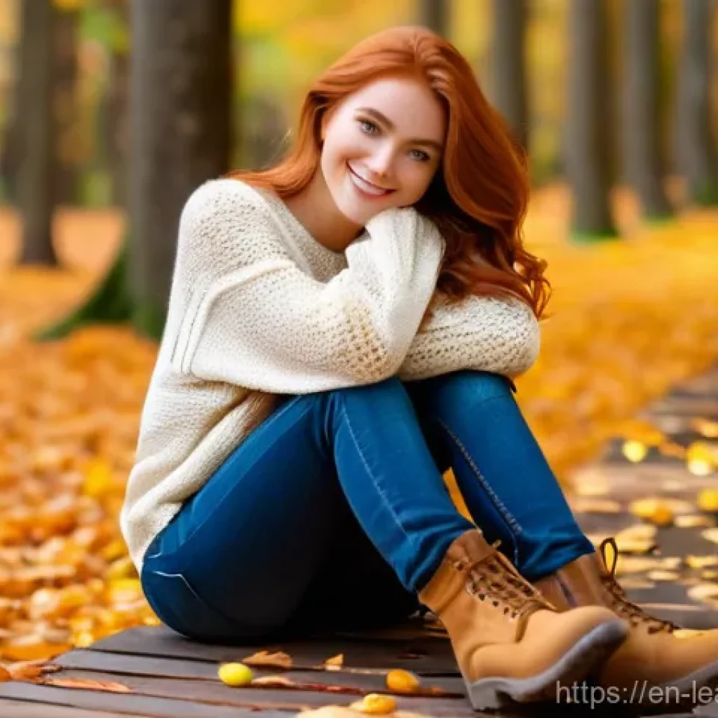 마인드맵을 통한 고객 분석하기 - A serene and captivating image of a young woman, approximately 18-20 years old, with flowing auburn ...